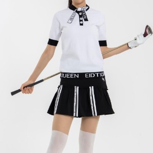 이글스마인 여성골프웨어 여자골프복 골프 티 티셔츠 라운딩 G단추 백리본